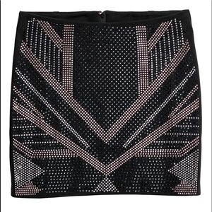 H&M studded mini skirt